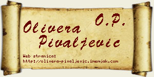 Olivera Pivaljević vizit kartica